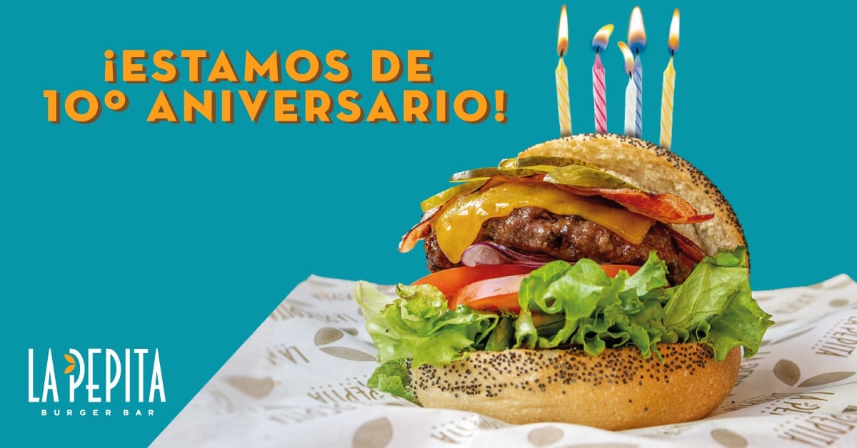 ¡La Pepita Burger Bar cumple 10 años!